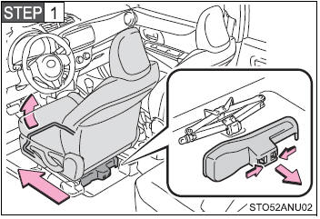 Move the driver seat to the front most position and remove the cover.