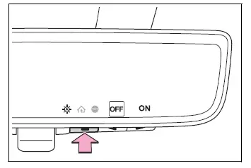 Toyota RAV4 automatic anti-glare function settings display