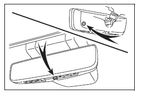 Digital Rear-view Mirror light sensor locations