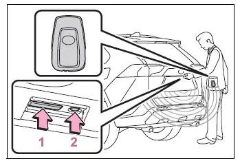 Back door entry function lock and unlock switches