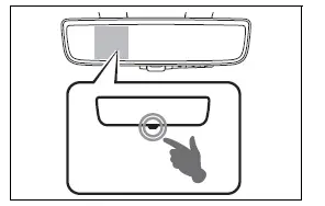 Digital Rear-view Mirror malfunction warning symbol