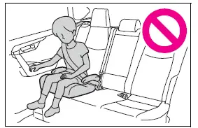 Child seating areas to keep clear of side and curtain shield airbags
