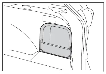 Type B side auxiliary storage box in the luggage compartment