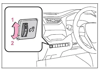 Instrument panel brightness control for brighter and darker meter illumination