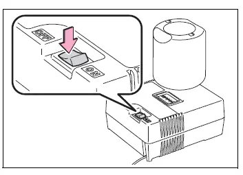 Tire repair compressor switch confirmed in the off position