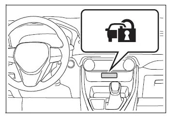 Toyota RAV4 smart key engine immobilizer security indicator