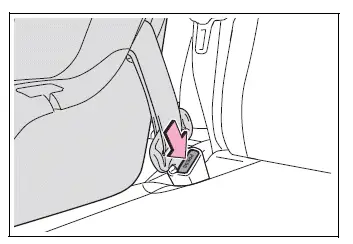 Releasing the buckle and removing a seat belt-installed child restraint