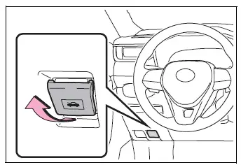 Interior hood lock release lever