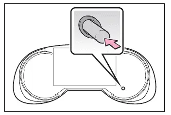 Toyota RAV4 ODO TRIP switch for selecting and resetting mileage displays