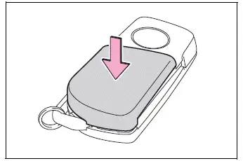 Wireless remote key cover pressed securely into place