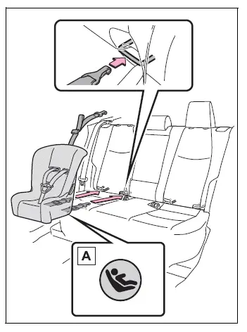 Flexible child restraint hooks connected to rear LATCH anchors