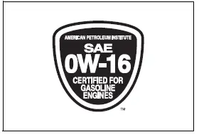 API certification marks shown on an engine oil container label