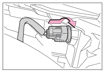 New Type A front side marker bulb installed in the light unit