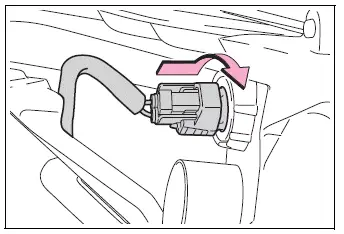 Replacement front side marker bulb secured in the light unit