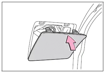 Toyota RAV4 back-up light access cover reinstalled