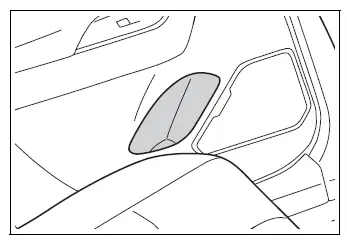 Rear door bottle holder location