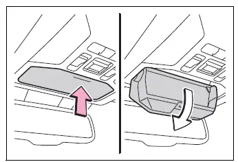 Auxiliary storage box with push-to-open lid