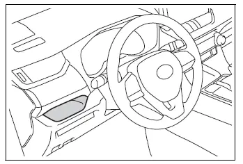 Driver-side open storage tray