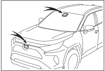 Toyota RAV4 Lane Tracing Assist monitoring lane markings and the road edge