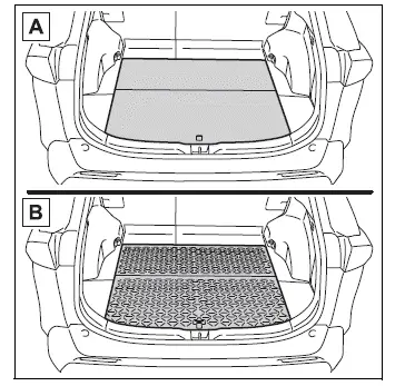 Toyota RAV4 reversible deck board with original and resin surfaces