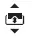 Electronic sunshade close switch symbol