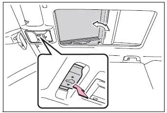 Panoramic moon roof tilt-up and tilt-down control operation