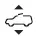 Panoramic moon roof closing switch symbol