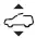 Electronic sunshade close switch symbol