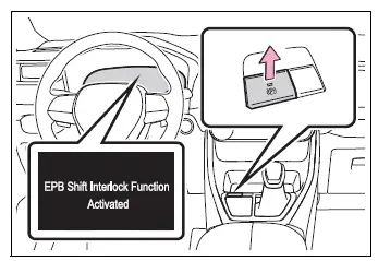 Parking brake switch operation for enabling automatic mode