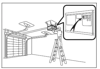 Learn or Smart button location on a garage door opener motor