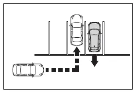 Approaching vehicle turning within the rear cross-traffic detection zone