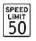 Speed limit road sign recognized by Toyota RAV4 RSA
