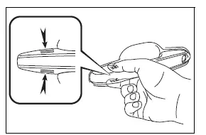 Upper and lower smart key lock sensor areas on the exterior door handle