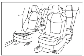 Toyota RAV4 front passenger seat cushion airbag area damage