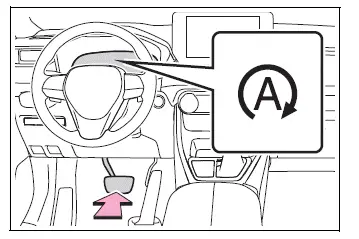 Toyota RAV4 Stop and Start indicator illuminated while the engine is automatically stopped