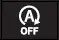 Flashing Stop and Start cancel indicator symbol