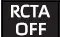 Flashing Rear Cross Traffic Alert OFF indicator symbol