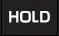 Flashing brake hold operated indicator symbol
