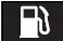 Low fuel level warning light symbol