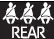 Rear passenger seat belt reminder lights for 12.3-inch display