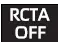 Rear Cross Traffic Alert OFF indicator symbol