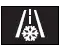 Low outside temperature indicator symbol