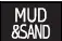 Mud and sand driving mode indicator symbol
