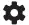 Settings icon on the 12.3-inch multi-information display