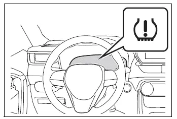 Multi-information display showing tire pressure system initialization