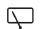 Rear window wiper control switch symbol