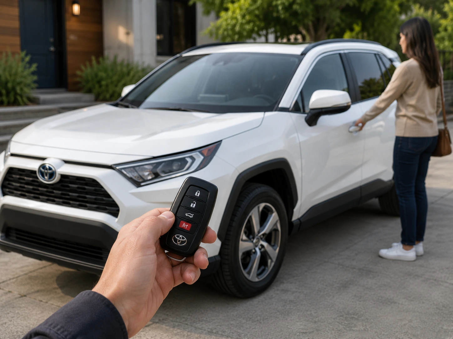 Toyota RAV4 electronic key and daily use information