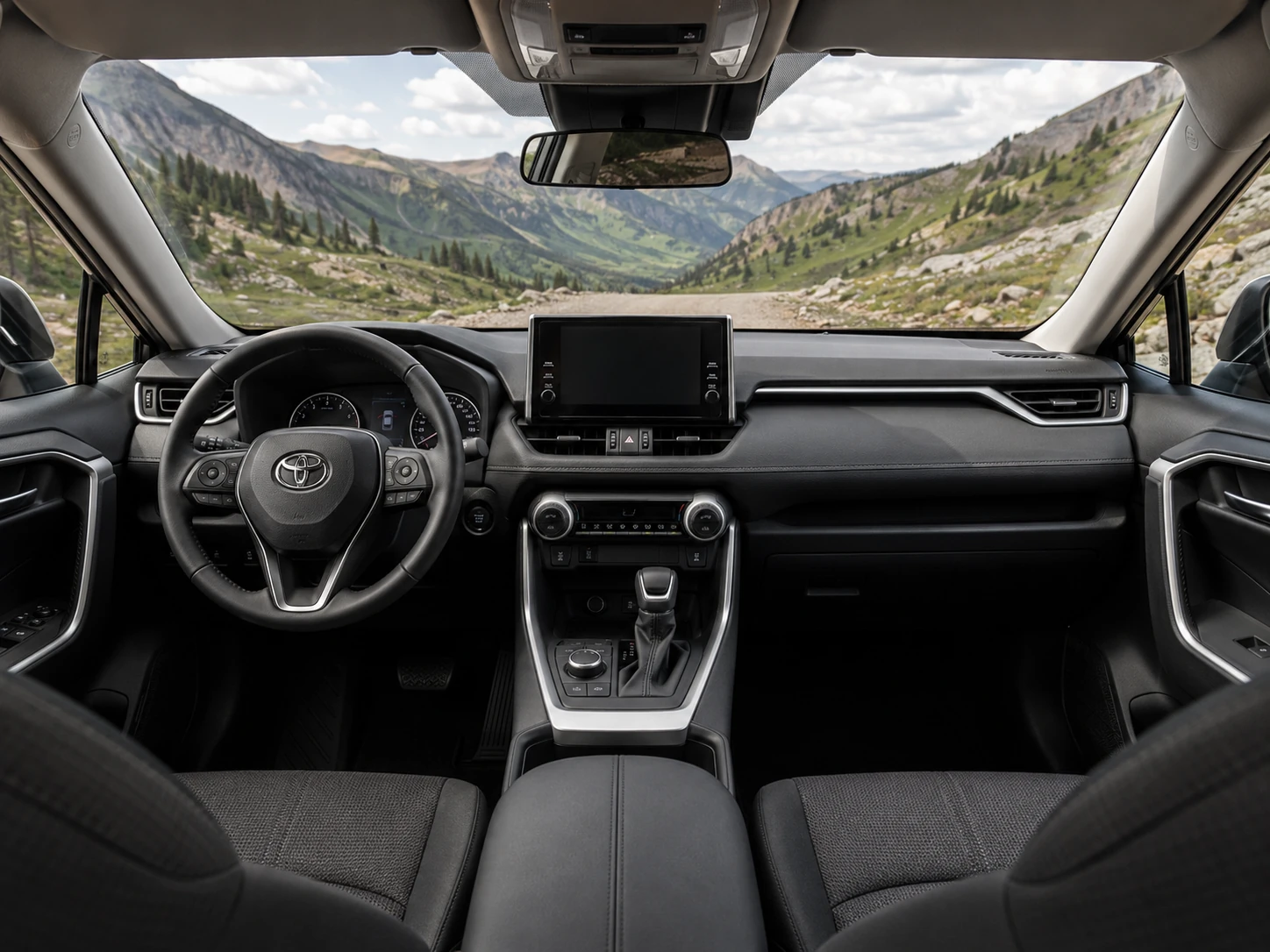 Toyota RAV4 XA50 interior, dashboard and controls
