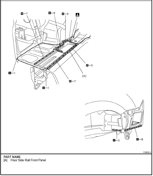Rear floor pan (ASSY): Sedan
