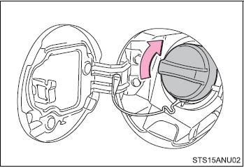 After refueling, turn the fuel tank cap until you hear a click. Once the cap